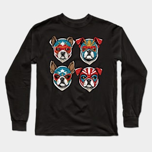 Lucha Libre Bulldogs Long Sleeve T-Shirt